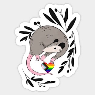 Pride Possum Sticker